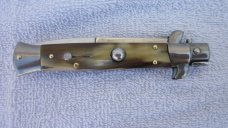 FRANK BELTRAME 9" GENUINE BRAZILIAN HORN BAYONET BLADE ITALIAN STILETTO FRANK BELTRAME 9" GENUINE BRAZILIAN HORN BAYONET BLADE ITALIAN STILETTO