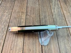 Schatt and Morgan Canoe Green Jigged Bone Schatt and Morgan Canoe Green Jigged Bone
