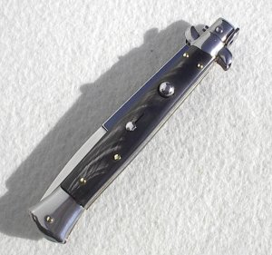 FRANK BELTRAME 11" GENUINE BRAZILIAN DARK HORN HANDLES ITALIAN STILETTO 