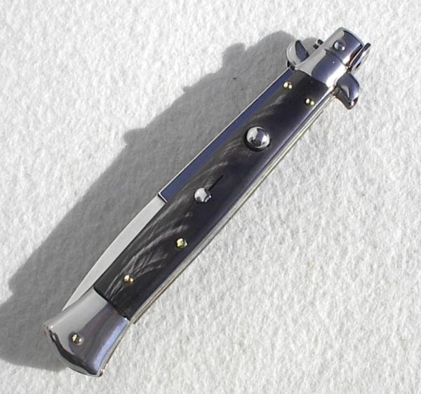FRANK BELTRAME 11" GENUINE BRAZILIAN DARK HORN HANDLES ITALIAN STILETTO 