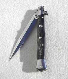 FRANK BELTRAME 11" GENUINE BRAZILIAN DARK HORN HANDLES ITALIAN STILETTO 