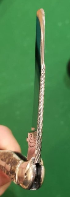 4 1/4" Custom Made Bird's Head Bolster Knife, Nice Stag handle 4 1/4" Custom Made Bird's Head Bolster Knife, Nice Stag handle