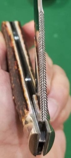 Big Custom Made Pocket Knife, Premium Stage, Very Nice Filework on the Blade -Joseph Rodgers Pattern Big Custom Made Pocket Knife, Premium Stage, Very Nice Filework on the Blade -Joseph Rodgers Pattern