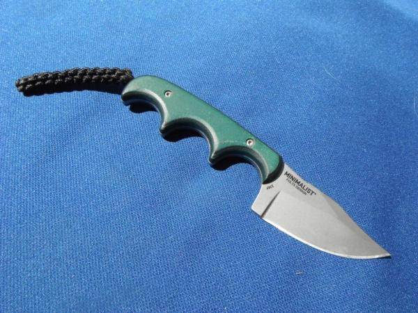 CRKT 2387 Minimalist Bowie Style Knife / Neck Knife,  Fixed Blade Folts Design