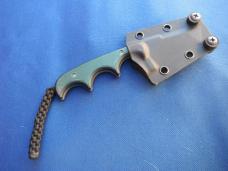 CRKT 2387 Minimalist Bowie Style Knife / Neck Knife,  Fixed Blade Folts Design