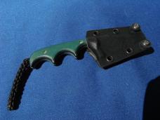 CRKT 2387 Minimalist Bowie Style Knife / Neck Knife,  Fixed Blade Folts Design
