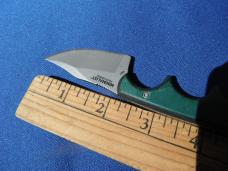 CRKT 2387 Minimalist Bowie Style Knife / Neck Knife,  Fixed Blade Folts Design