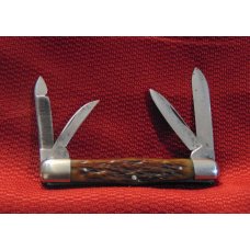 VINTAGE CANTON CUTLERY CO CANTON O. 4 BLADE SWELLCENTER KNIFE BONE HANDLES 1879 -1930 VINTAGE CANTON CUTLERY CO CANTON O. 4 BLADE SWELLCENTER KNIFE BONE HANDLES 1879 -1930