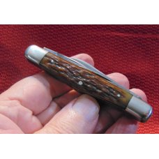 VINTAGE CANTON CUTLERY CO CANTON O. 4 BLADE SWELLCENTER KNIFE BONE HANDLES 1879 -1930 VINTAGE CANTON CUTLERY CO CANTON O. 4 BLADE SWELLCENTER KNIFE BONE HANDLES 1879 -1930