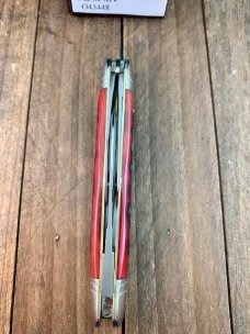 Schatt and Morgan 14th Anniversary Series Fiddle Back Whittler Red Jigged Bone 2004 Schatt and Morgan 14th Anniversary Series Fiddle Back Whittler Red Jigged Bone 2004