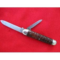 VINTAGE BUD BRAND WINSTED CT. 2 BLADE JACK KNIFE EARLY1920's PRETTY BONE SCALES VINTAGE BUD BRAND WINSTED CT. 2 BLADE JACK KNIFE EARLY1920's PRETTY BONE SCALES
