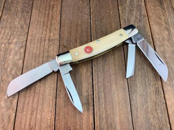 Henckels made by Boker Congress Smooth Creamy White Bone Solingen Germany Henckels made by Boker Congress Smooth Creamy White Bone Solingen Germany