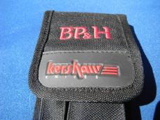 Large Kershaw Black Pouch Case for Folding Pocket Knife / Multitool Multi-tool Two Slots for 2 Items