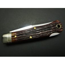 Great Eastern Cutlery Northfield UN-X-LD #83 Tascosa Lockback Dark Brewed Jigged Bone GEC 831121LB Great Eastern Cutlery Northfield UN-X-LD #83 Tascosa Lockback Dark Brewed Jigged Bone GEC 831121LB