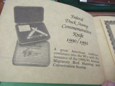 Schrade 1990 Federal Duck Stamp Commemorative Knife Model # DS4