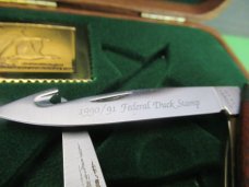 Schrade 1990 Federal Duck Stamp Commemorative Knife Model # DS4