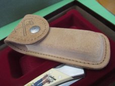Schrade The Gold Rush Commemorative Scrimshaw Folding Lock Back 