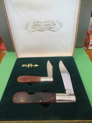 Russell Barlow Limited Edition Set Sawcut Brown Bone Serial # 0986