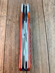 Cattaraugus Locking Folding Hunter FH-3 Made for the KCC 1992 RED Jigged Bone