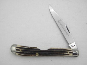 Queen Cutlery #11EO Slim Trapper: 4 1/8” single blade utility, circa 1950s