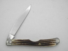 Queen Cutlery #11EO Slim Trapper: 4 1/8” single blade utility, circa 1950s Queen Cutlery #11EO Slim Trapper: 4 1/8” single blade utility, circa 1950s