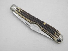 Queen Cutlery #11EO Slim Trapper: 4 1/8” single blade utility, circa 1950s Queen Cutlery #11EO Slim Trapper: 4 1/8” single blade utility, circa 1950s
