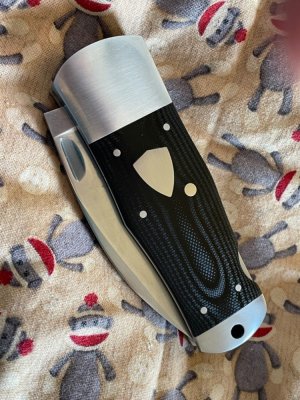 BRAND NEW A.G. Russell 4" Sunfish Lockback Black G-10