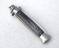 NEW FRANK BELTRAME 9" GENUINE DARK HORN ITALIAN STILETTO