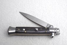 NEW FRANK BELTRAME 9" GENUINE DARK HORN ITALIAN STILETTO