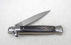 NEW FRANK BELTRAME 9" GENUINE DARK HORN ITALIAN STILETTO
