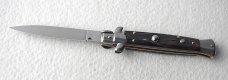 NEW FRANK BELTRAME 9" GENUINE DARK HORN ITALIAN STILETTO