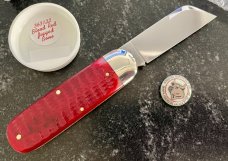 Great Eastern Cutlery Northfield 363122 Toenail Clipper, Blood Red Jig Bone Handle, (GEC 36), New Great Eastern Cutlery Northfield 363122 Toenail Clipper, Blood Red Jig Bone Handle, (GEC 36), New
