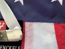 J A Henckels (HK-135-GP) Folding Hunter Pocket Knife with Nice Green Bone Handles -NOS -No Box J A Henckels (HK-135-GP) Folding Hunter Pocket Knife with Nice Green Bone Handles -NOS -No Box