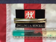 J A Henckels (HK-135-GP) Folding Hunter Pocket Knife with Nice Green Bone Handles -NOS -No Box J A Henckels (HK-135-GP) Folding Hunter Pocket Knife with Nice Green Bone Handles -NOS -No Box