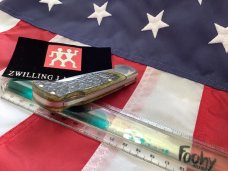 J A Henckels (HK-135-GP) Folding Hunter Pocket Knife with Nice Green Bone Handles -NOS -No Box J A Henckels (HK-135-GP) Folding Hunter Pocket Knife with Nice Green Bone Handles -NOS -No Box