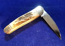 GREAT EASTERN NORTHFIELD GEC STAG LITTLE RATTLER KNIFE RARE 1/533 MIT 190120