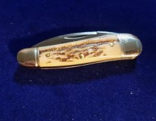 GREAT EASTERN NORTHFIELD GEC STAG LITTLE RATTLER KNIFE RARE 1/533 MIT 190120