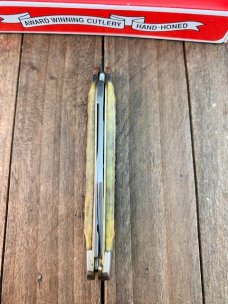 Henckels by Boker Half Whittler/Pen Knife Hellbraun Pin Feather Jigged Bone Henckels by Boker Half Whittler/Pen Knife Hellbraun Pin Feather Jigged Bone