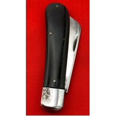 Vintage KA-BAR OLEAN, N.Y. 1-Blade Swayback Jack Folding Pocket Knife Slick Black c.1911-51 Vintage KA-BAR OLEAN, N.Y. 1-Blade Swayback Jack Folding Pocket Knife Slick Black c.1911-51