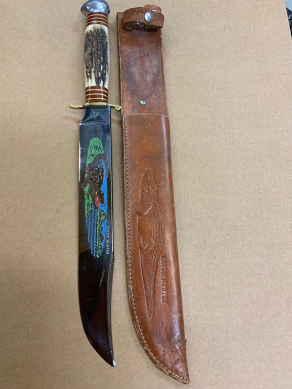 Original Gator Hunter Stag Handle German Made Original Gator Hunter Stag Handle German Made