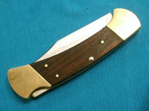 VINTAGE BUCK 112 2 DOT LOCKBACK FOLDING HUNTER HUNTING SKINNING POCKET KNIFE KNIVES OLD