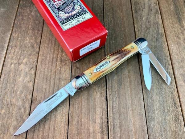 Robeson Mastercraft by Queen Fiddle Back Whittler Torched Stag 1 of 200 Robeson Mastercraft by Queen Fiddle Back Whittler Torched Stag 1 of 200
