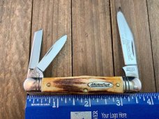 Robeson Mastercraft by Queen Fiddle Back Whittler Torched Stag 1 of 200 Robeson Mastercraft by Queen Fiddle Back Whittler Torched Stag 1 of 200