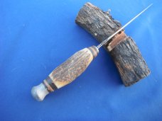 Original Edge Brand Solingen Germany Stag Handle Knife # 496 with sheath. Hunting/Skinning/Camping Original Edge Brand Solingen Germany Stag Handle Knife # 496 with sheath. Hunting/Skinning/Camping