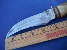 Original Edge Brand Solingen Germany Stag Handle Knife # 496 with sheath. Hunting/Skinning/Camping Original Edge Brand Solingen Germany Stag Handle Knife # 496 with sheath. Hunting/Skinning/Camping