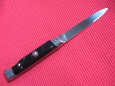 Vintage Italian Button Open/Close Slant Bolster Switchblade Knife Vintage Italian Button Open/Close Slant Bolster Switchblade Knife
