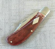 K'roo Custom Lanny clip,3.75"...Red/Brown Kudu Bone...fluted bolsters..filework..Rwl34..coa .. slip K'roo Custom Lanny clip,3.75"...Red/Brown Kudu Bone...fluted bolsters..filework..Rwl34..coa .. slip