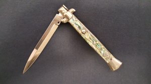 Italian Frank Beltrame 11" Abalone Stiletto *NOS*