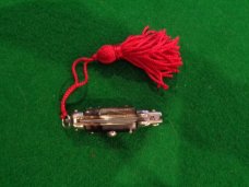 Earlier c.1970's-80's 4 pin scale Italian INOX 8cm Miniature picklock with red tassel