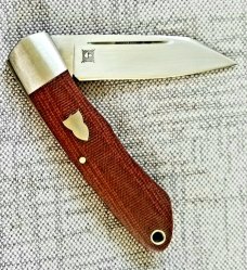 JGood ,Jason, Customs Micarta NATIVE ,box/coa,3 13/16"CLSD,AEB-L blade backspring ,lanyard tube JGood ,Jason, Customs Micarta NATIVE ,box/coa,3 13/16"CLSD,AEB-L blade backspring ,lanyard tube